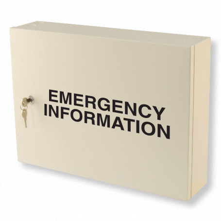 Emergency Information Cabinet - Red Emergency Information Cabinet