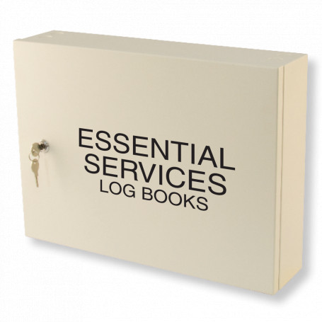 Essential Services Log Book Cabinet - Milk White Essential Services Log Book Cabinet